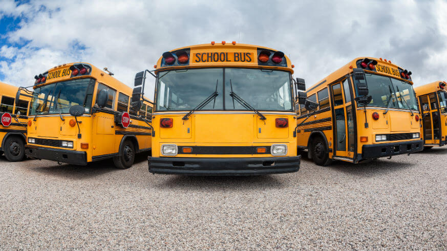 School bus are a source of emissions.