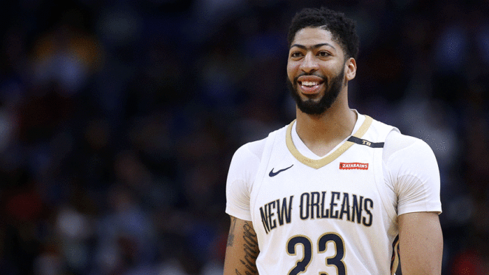 Anthony Davis has listed the Lakers and Knicks as his two preferred destinations, should he be traded. (Photo: Getty Images)