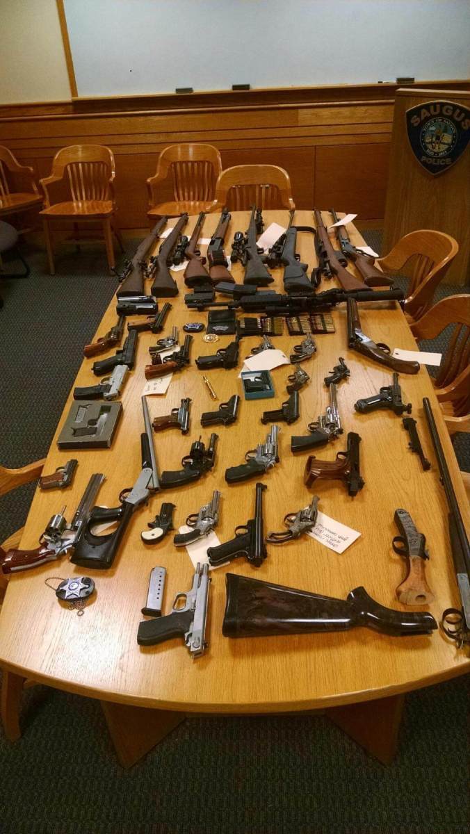 Saugus man busted with arsenal of illegal guns