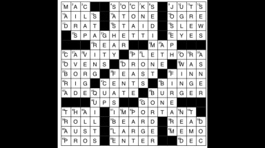 Metro daily crossword puzzle answers: August 9, 2018