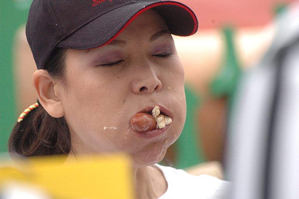 food eating contest, speed eating, competitive eating, pancake eating contest, doughnut