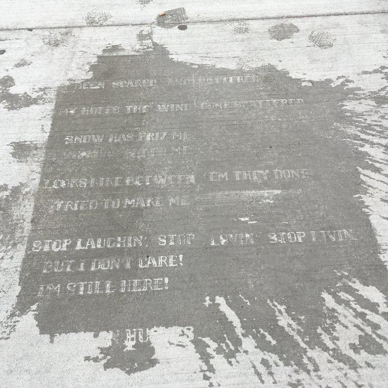Here’s where to see more poems on Boston sidewalks when it rains
