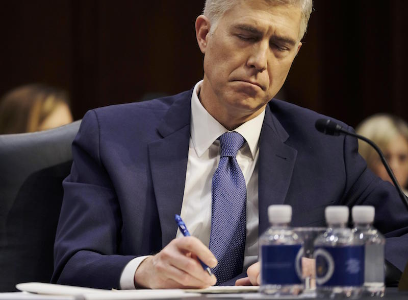 Watch the John Elway-approved SCOTUS nom Neil Gorsuch in his Senate
