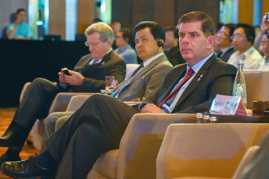 Boston Mayor Marty Walsh at the 2016 U.S.-China Climate-Smart/Low-Carbon Cities Summit. Photo: U.S. Department of State