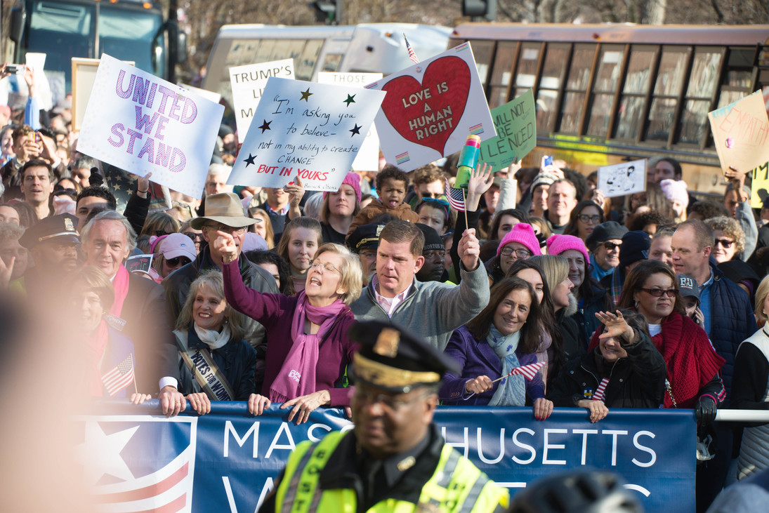womens march, boston common, walsh, womens march boston