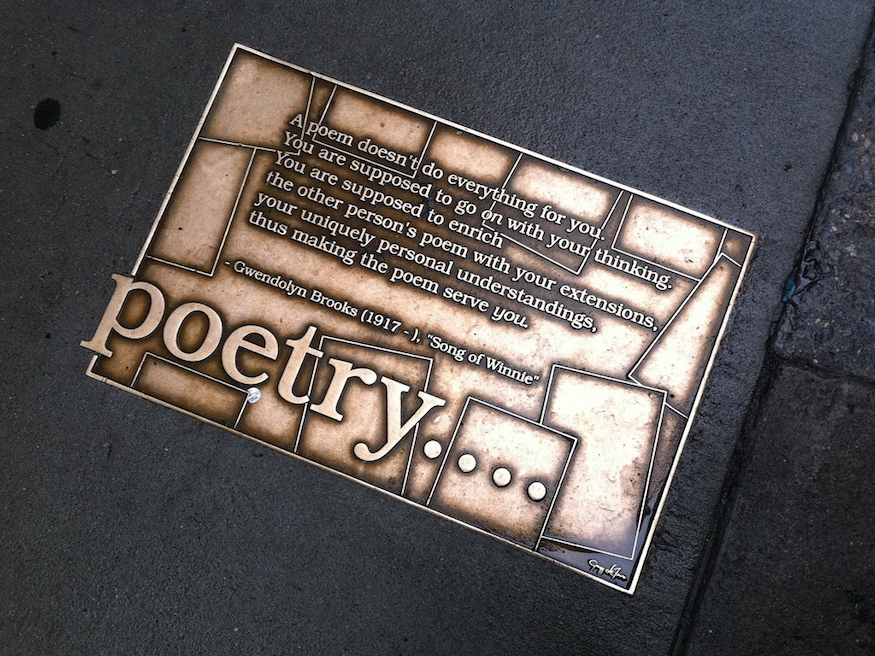 New York street culture celebrates poetry.