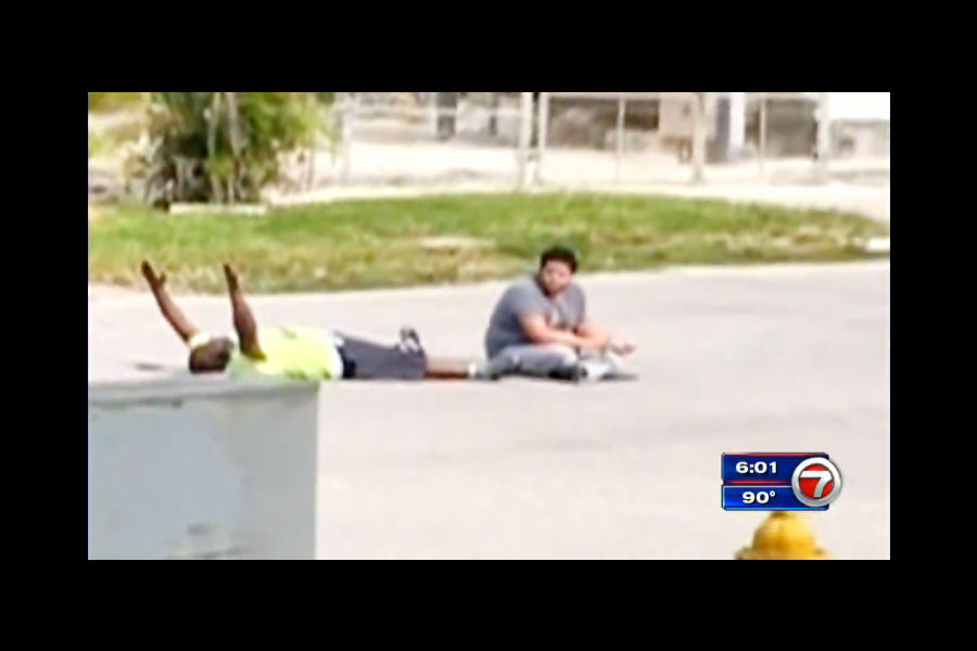 VIDEO: Unarmed Florida man shot while calming autistic patient