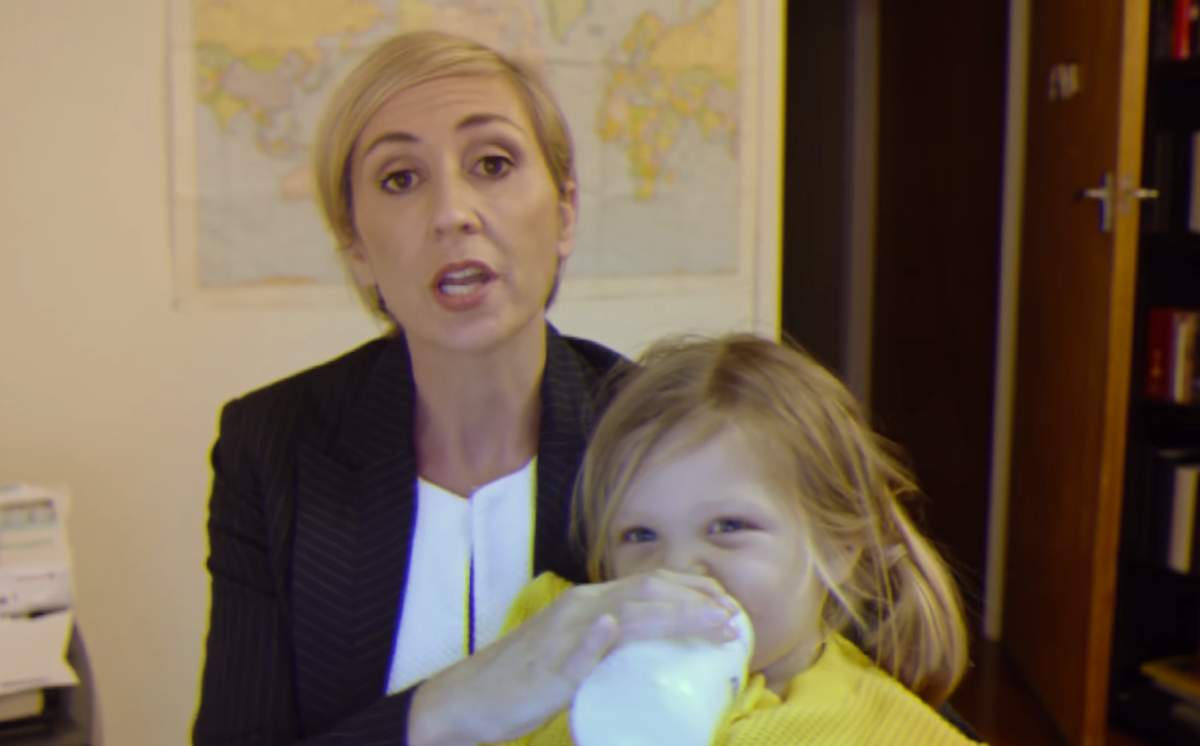 Video: BBC Mom shows BBC Dad how to handle getting interrupted during an