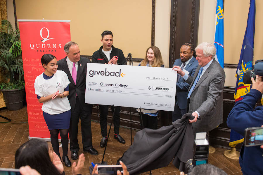 Foundation’s gift to Queens College allows 50 students to attend tuition-free