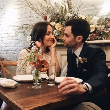 Oh, great: Penn Badgley is a married man now