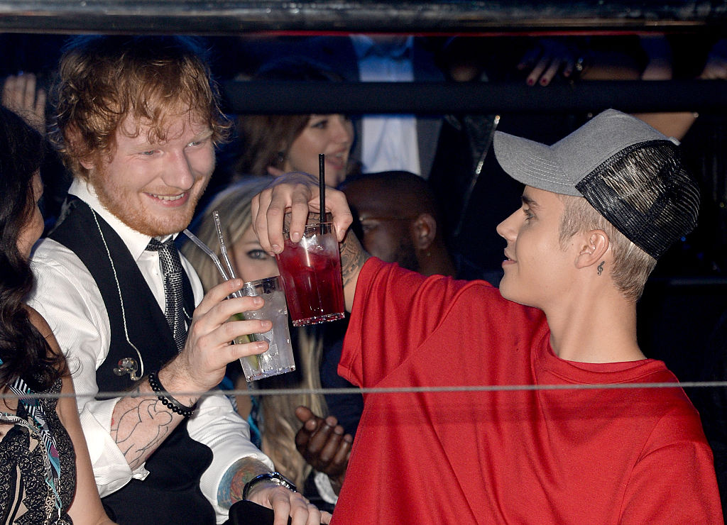 A sober Justin Bieber asked a drunk Ed Sheeran to use his mouth like a golf