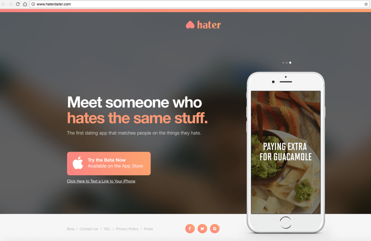 Haters gonna date with new dating app that matches based on common dislikes