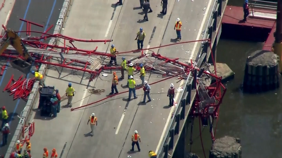 New York bridge partially reopened after crane collapse