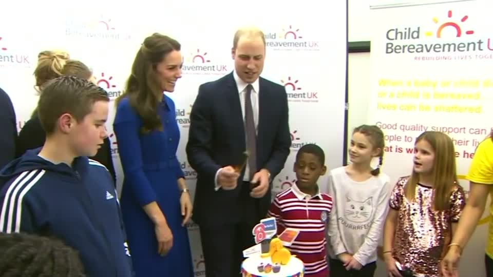 Duke and Duchess of Cambridge visit family charities in London