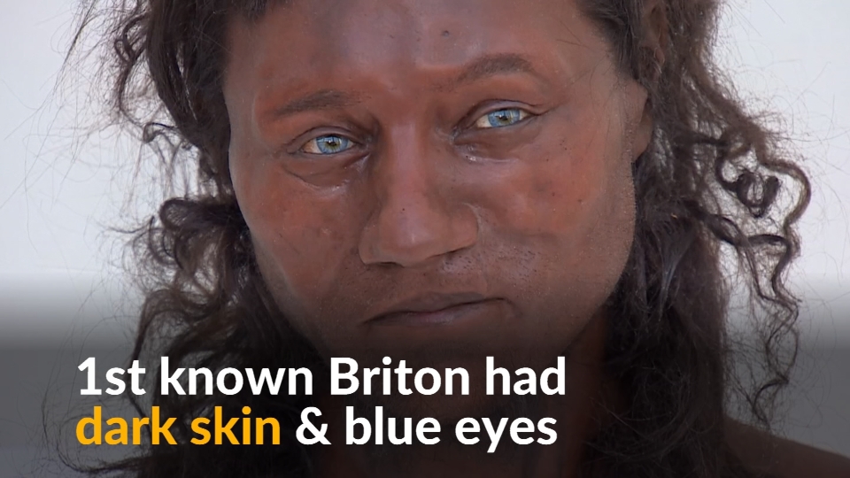 Ancient Briton had dark skin and blue eyes, scientists find