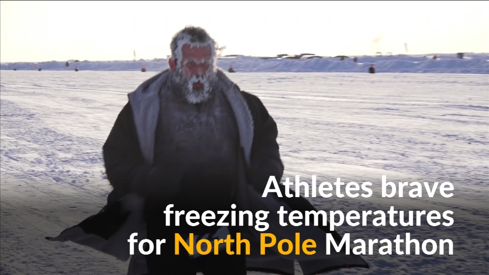 Runners brave the cold for North Pole Marathon