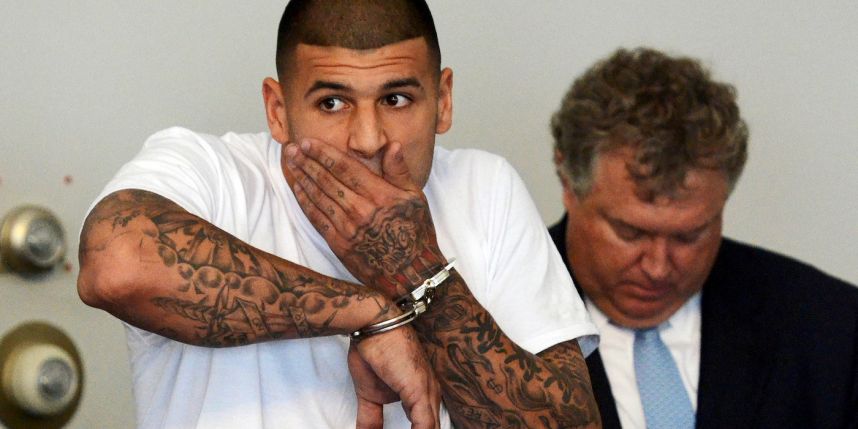 Judge rules Aaron Hernandez’s tattoos can be used as evidence in murder trial