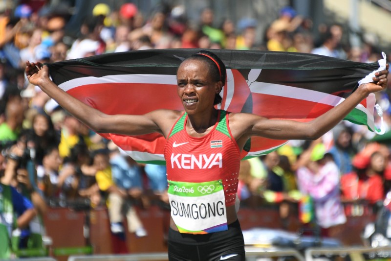 Kenya’s Sumgong seeks to retain London marathon title