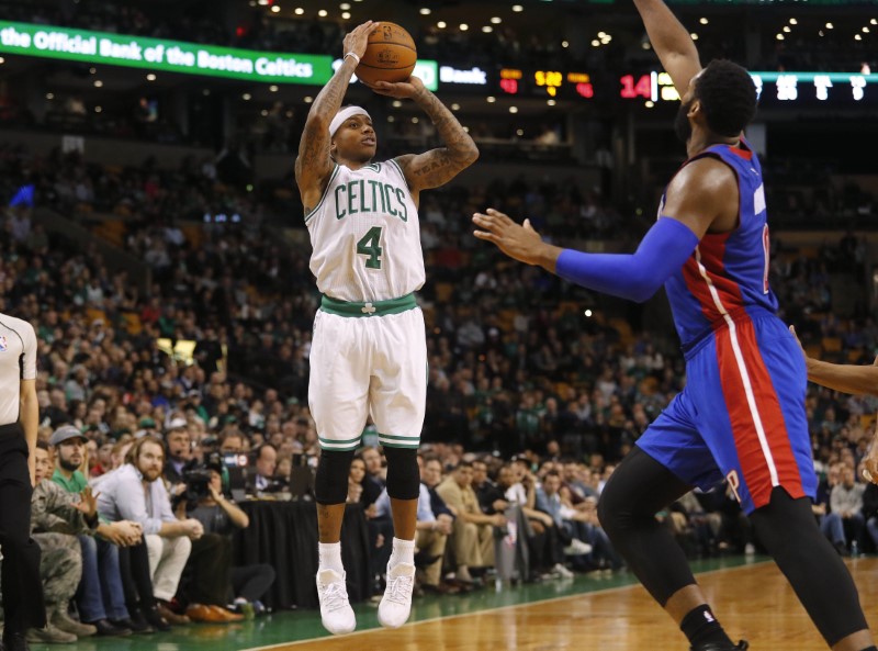 Thomas pens strong finish as Celtics jolt Pistons