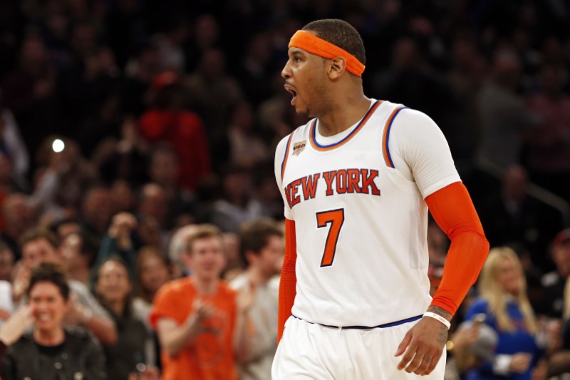 Knicks’ Anthony replaces injured Love for All-Star Game