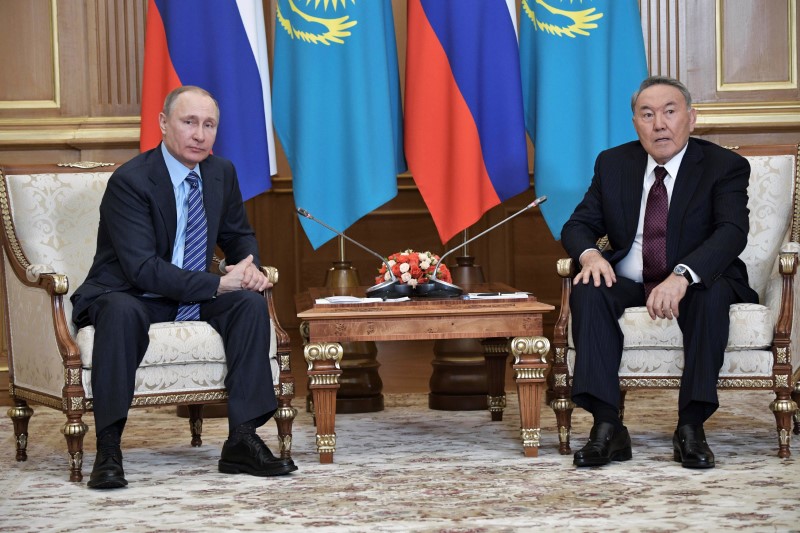 Russia’s Putin, Kazakhstan’s Nazarbayev discuss Syria