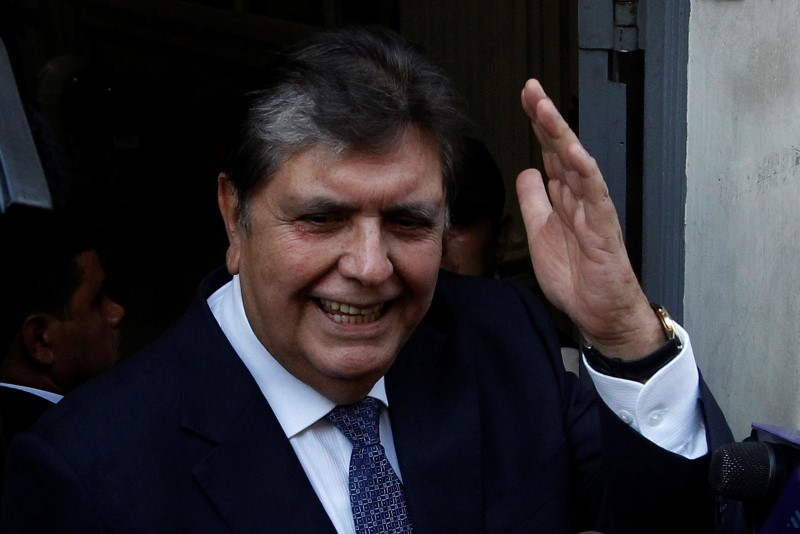 Peru prosecutors open graft probe into ex-leader Garcia: source
