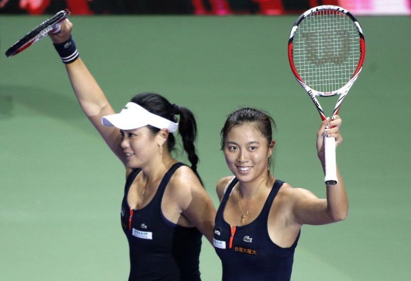 Chan sisters in quarter-final doubles action at Wimbledon