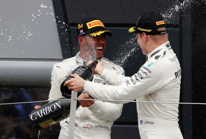 Champagne makes official return to the F1 podium