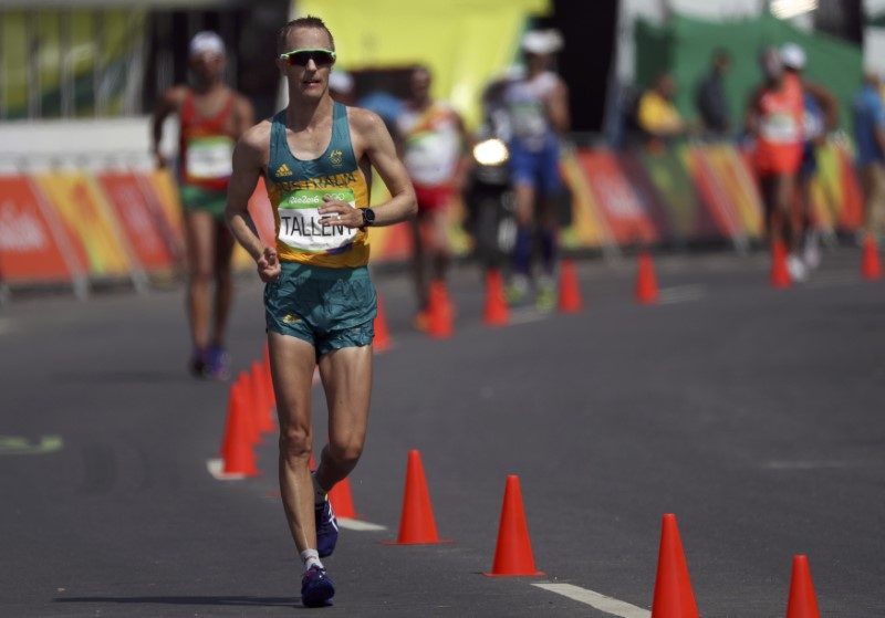 Athletics: Australia’s Tallent out of 50km walk with hamstring injury