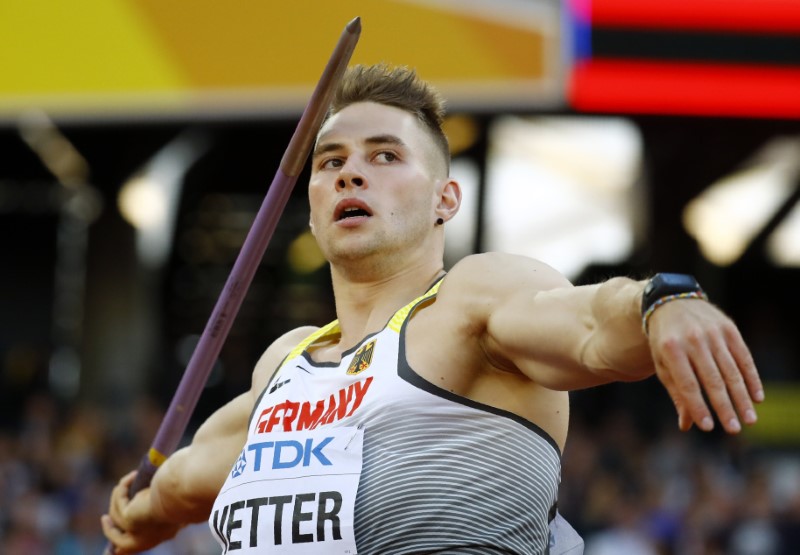 Vetter’s huge throw sets up German javelin showdown