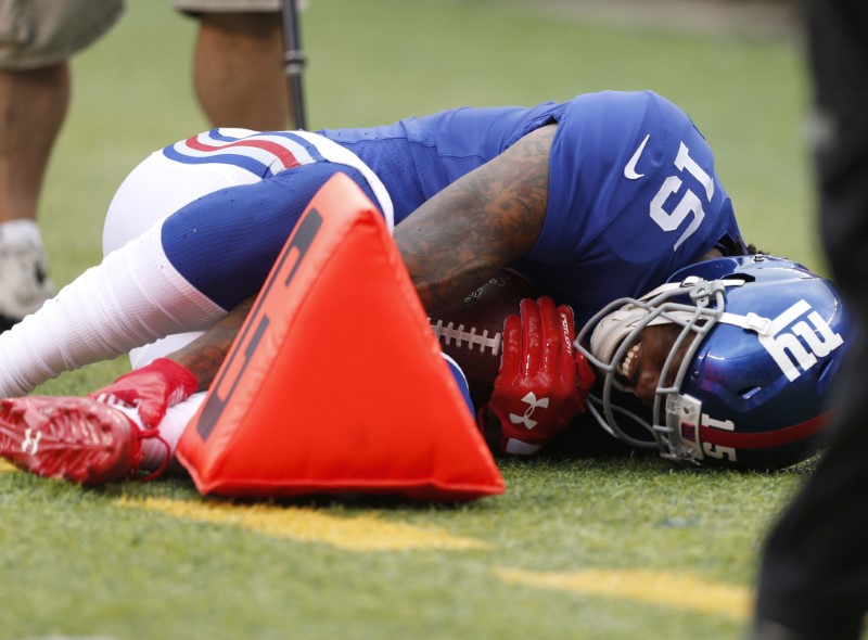 Giants lose Marshall to season-ending ankle injury