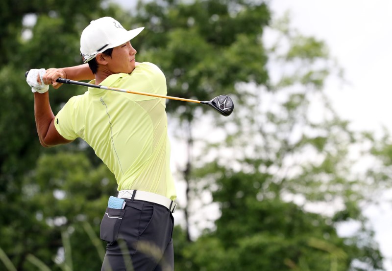 Golf: Kim leads in Vegas, Watson struggles on return