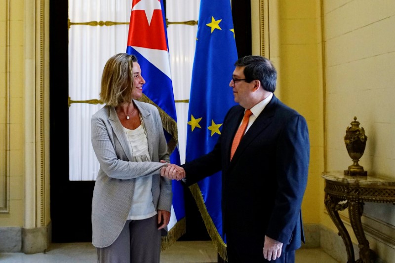 Top EU diplomat upbeat as she ends Cuba visit