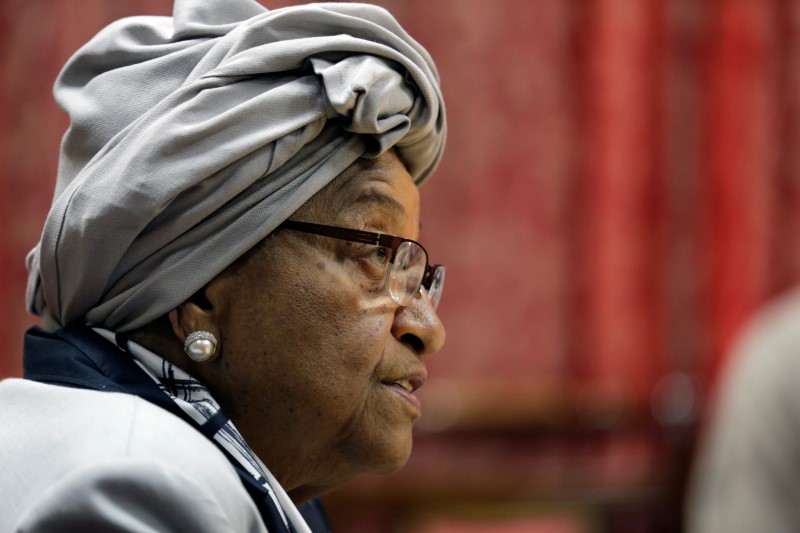 Liberia ruling party expels President Johnson Sirleaf