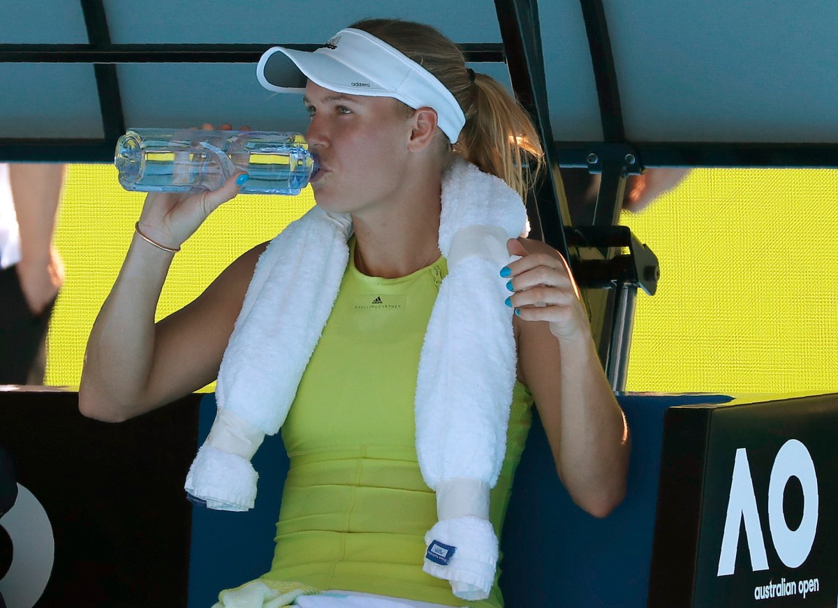Second seed Wozniacki battles back from the brink