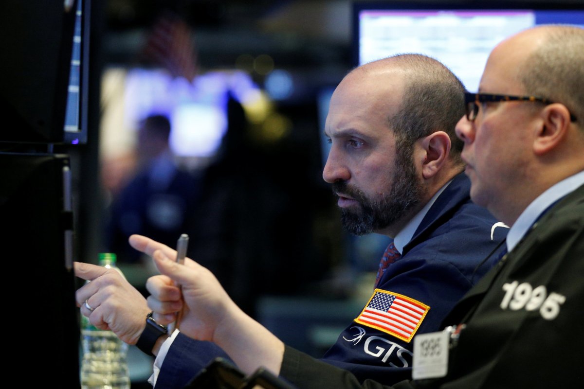 Tech, industrials lead Wall Street higher, banks drop