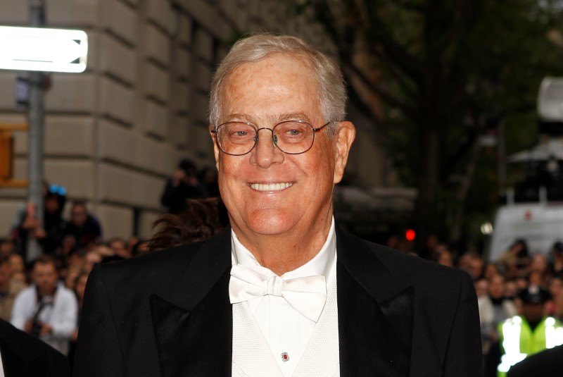 Fearing Democratic wave, Koch network to spend big on U.S. midterm elections