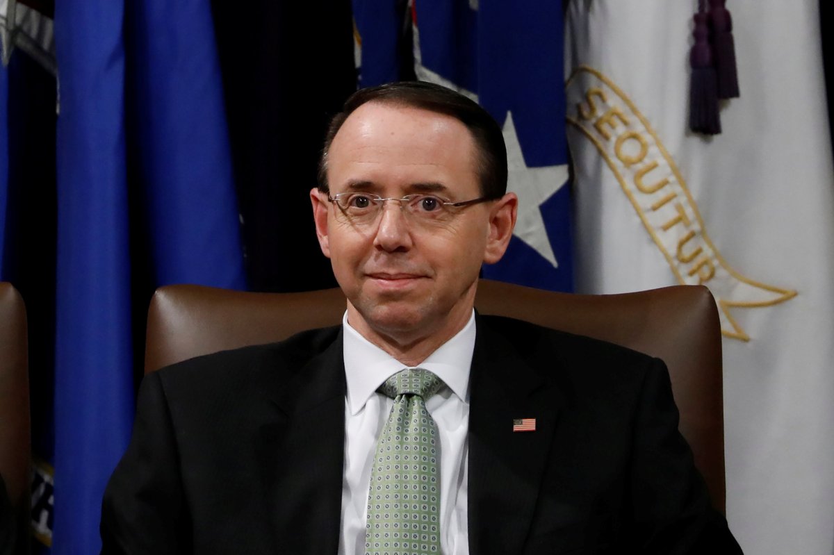 White House official says there’s been no discussions about firing Rosenstein