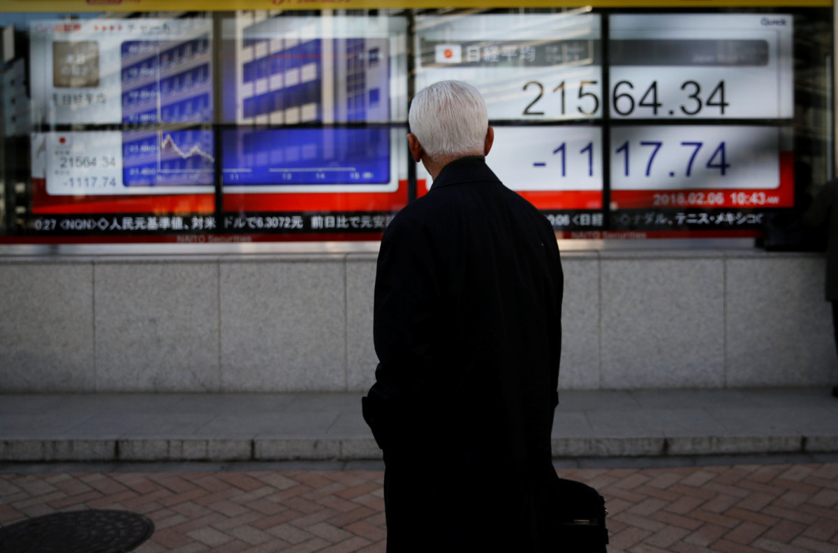 Asia stocks pummeled by new Wall St. slide, safe havens in demand
