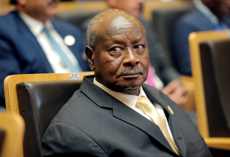 Ugandan leader says replaces security minister, police chief
