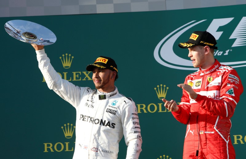 Hamilton, Vettel kick off race for fifth title at Australian Grand Prix