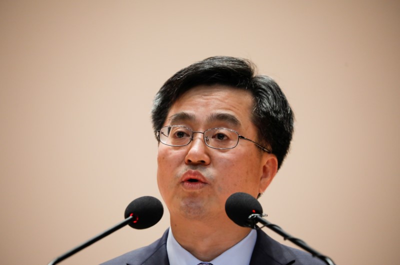 South Korea finance minister says no change on stance to act when forex