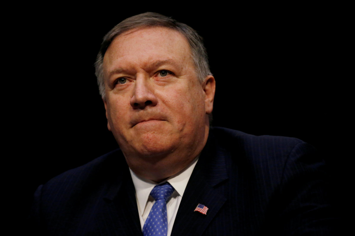 U.S. State Department officials did not accompany Pompeo on trip to Pyongyang