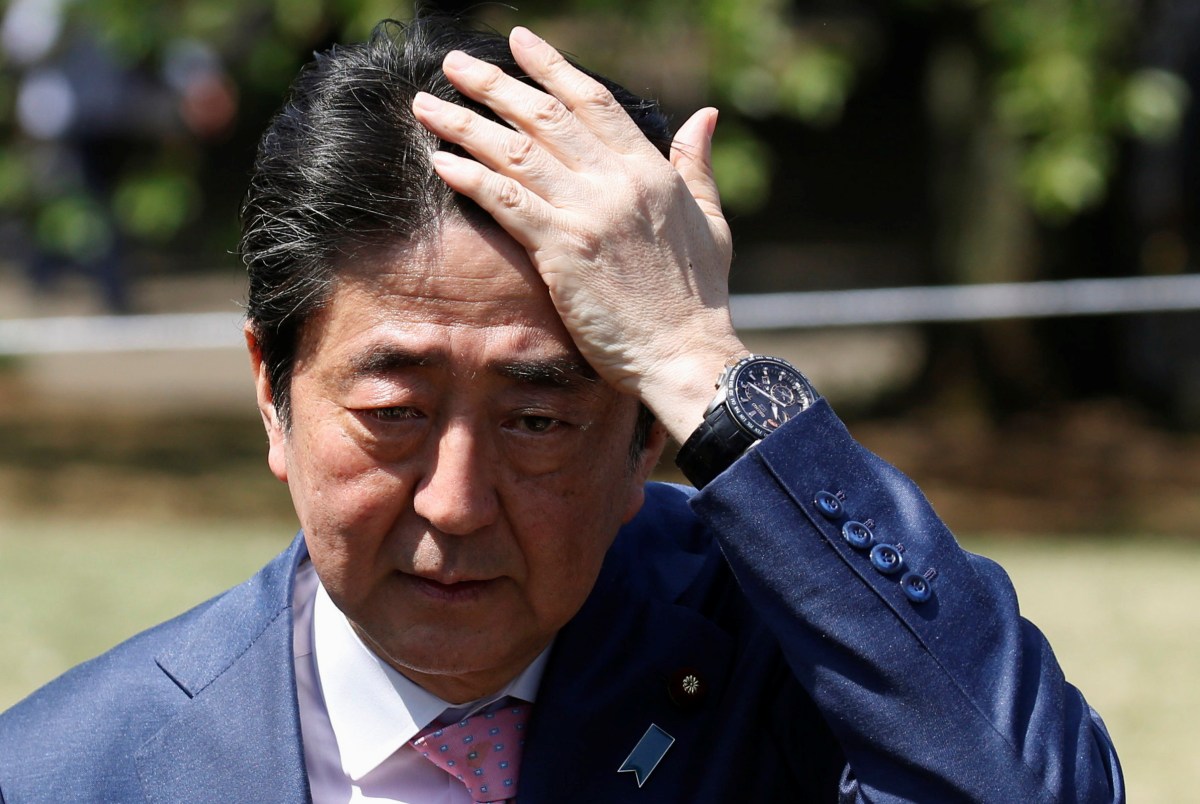 Voter support for Japan’s Abe slips amid calls for finance minister to quit