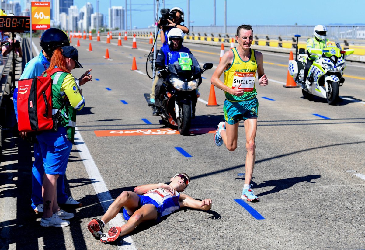 Athletics: Hawkins blanked out after collapsing at Games marathon