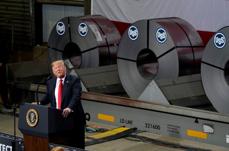 Trump says his steel tariffs will save the U.S. industry: WSJ