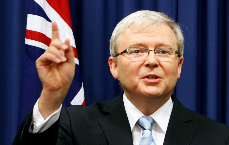Australia’s former PM Rudd throws hat in ring for top U.N. job