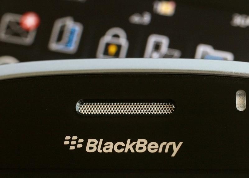 BlackBerry inks security software deals, shares slip