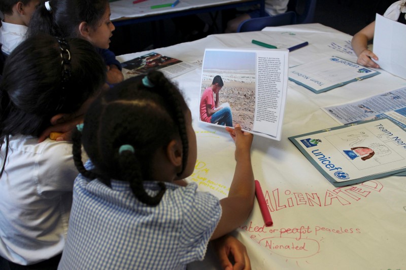 ‘Broken-hearted and sad’, British schoolchildren learn empathy for refugees