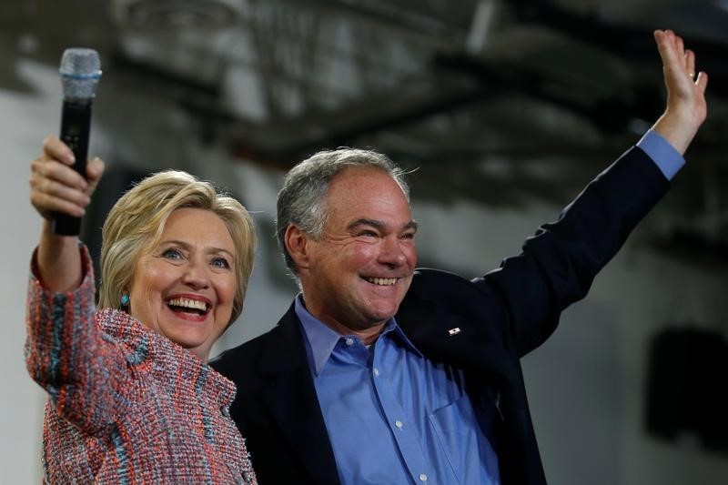 Kaine leads as Democrat Clinton nears a running mate choice